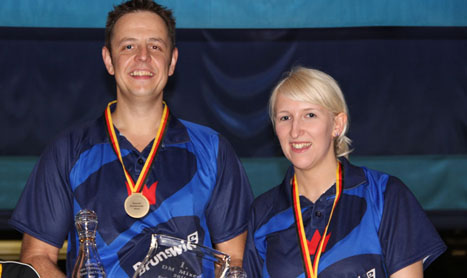 Birgit Pöppler und Michael Krämer sind Deutsche Meister im Mixed Doppel 2011