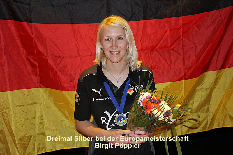 Drei Silbermedaillen für Birgit Pöppler