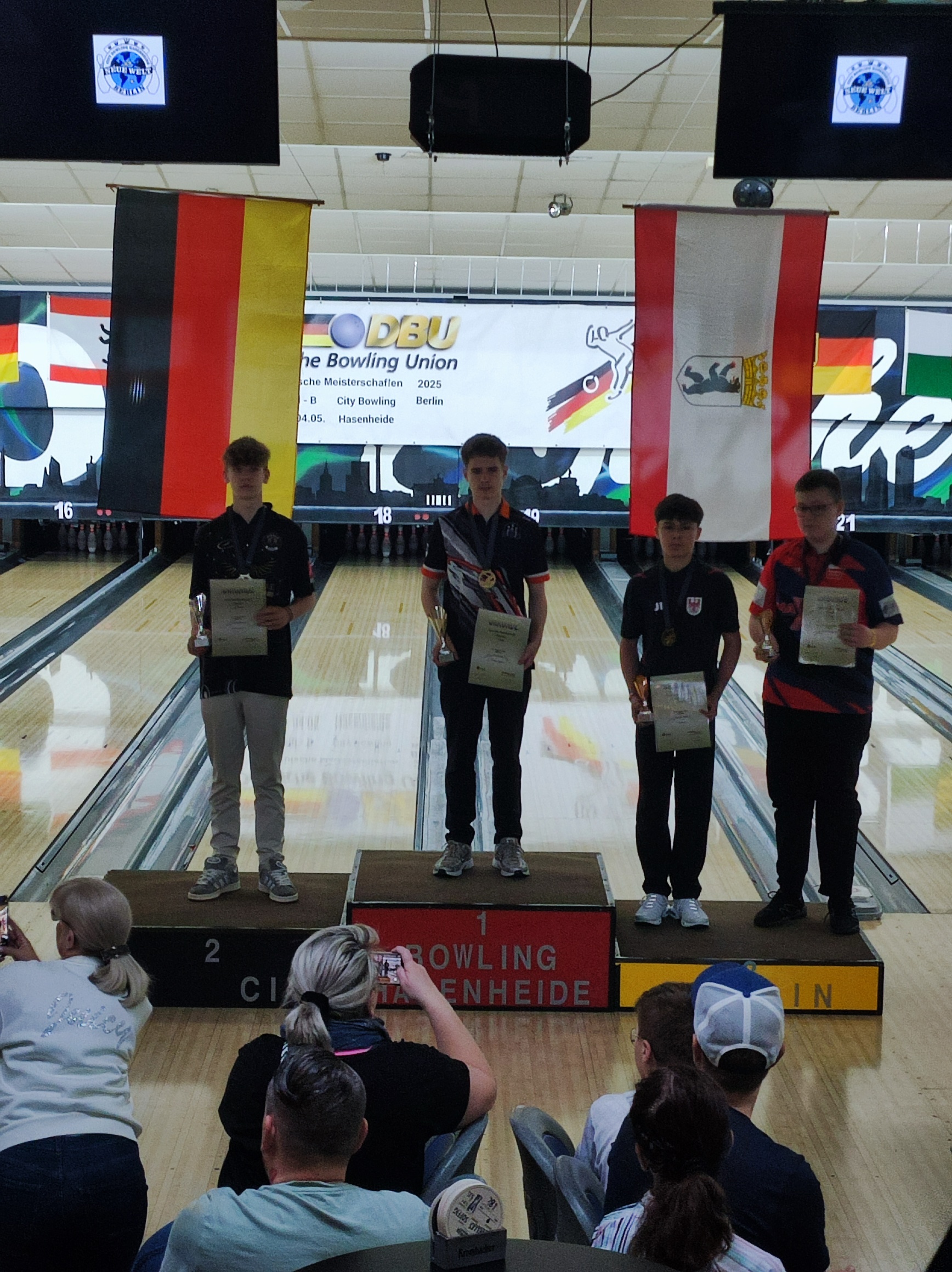 Siegerehrung Masters Jungs